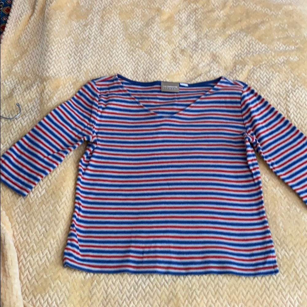 Liz Claiborne size medium shirt with 3/4” sleeves